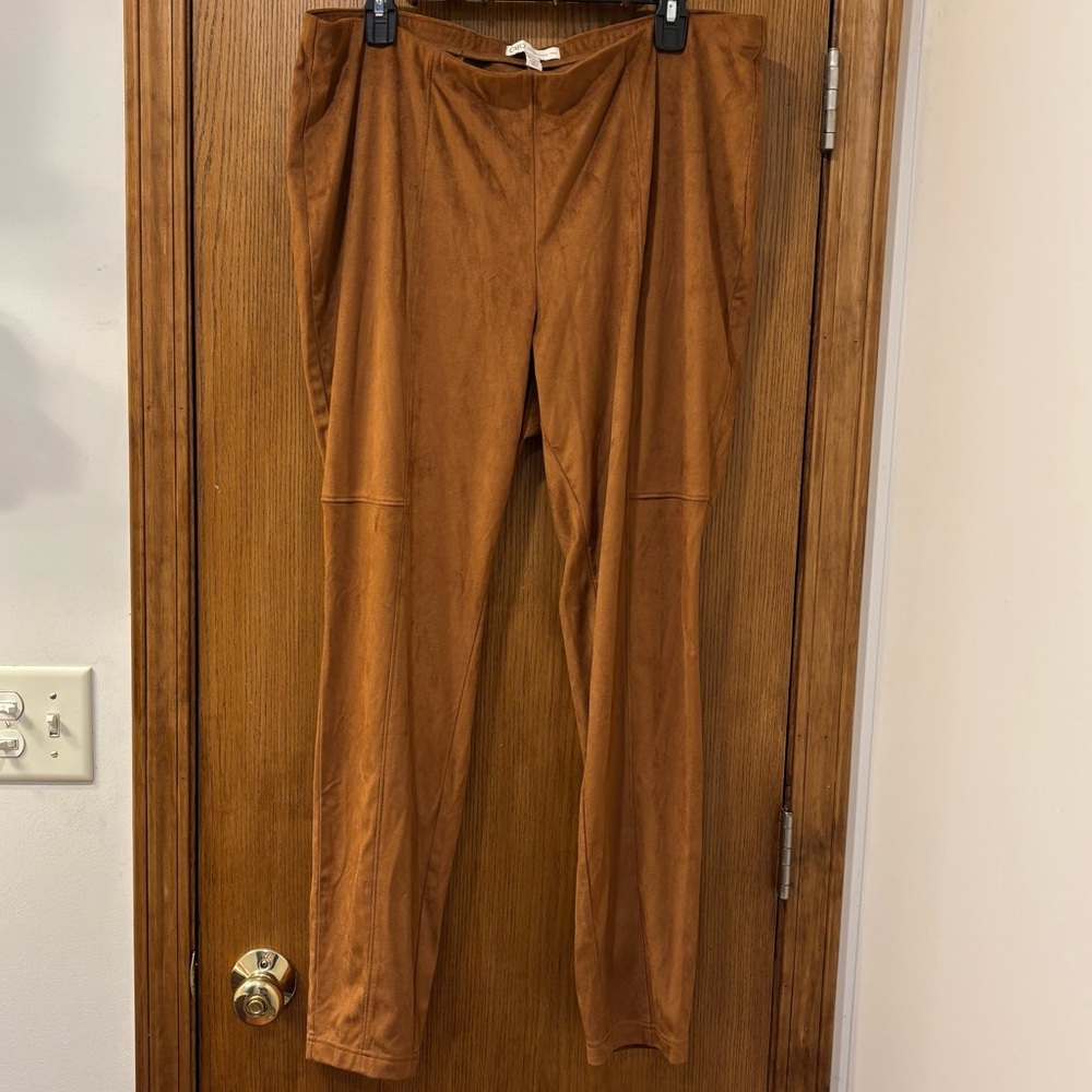 New Cato suede-like pant leggings, 18/20W - Picture 4 of 9